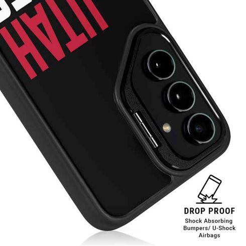 University of Utah Interlocking U Galaxy S25 Kickstand Case